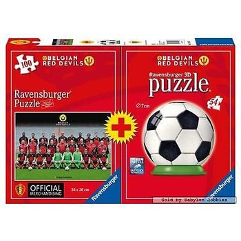 Ravensburger Puzzel Red Devils 100st + 3D puzzel
