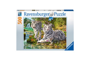 Ravensburger Puzzel (500stuks) - Witte roofkatten