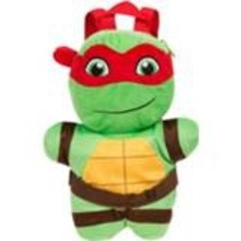 Sambro Teenage Mutant Ninja Turtles - Rugzak/knuffel pluche Michelangelo