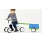 Quadie 4-wieler + trailer - blauw