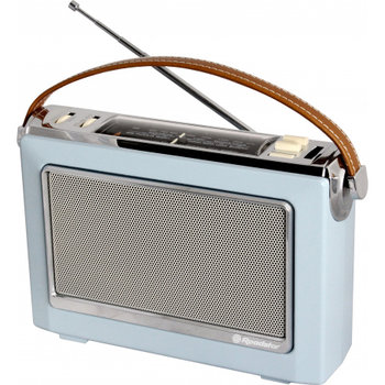 Draagbare MW/FM-radio Vintage - blauw