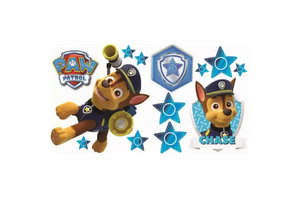 Paw Patrol - Muursticker "Chase" (2 sheets A3)