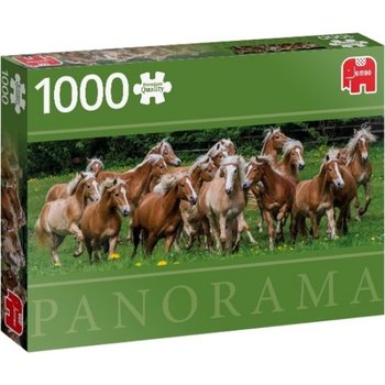 Jumbo Puzzel (1000stuks) - Premium Collection Panorama - Haflinger Horses