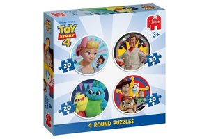 Jumbo Puzzel 4-in-1 rond (4x20stuks) Disney Toy Story 4