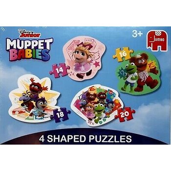 Jumbo Vormenpuzzel 4-in-1 (14/16/18/20stuks) - Disney Junior Muppet Babies