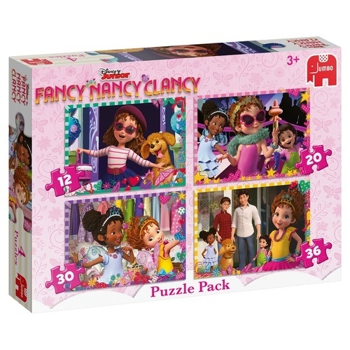 bloed Bestaan laag Puzzel 4-in-1 (12/20/30/36stuks) Disney Juniors Fancy Nancy - t Klavertje  Vier