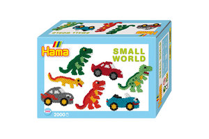 Hama Small World (strijkkralenset) - Dino/auto 2000stuks