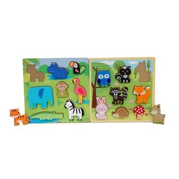 First Learning Puzzel (hout) - Dieren