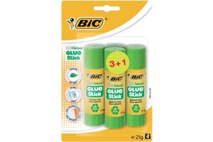 Bic BIC ECOluctions lijm stick 21gr - 3+1 gratis