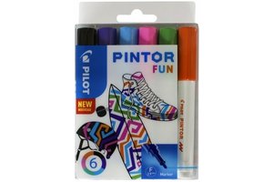 Pilot Pintor Fun Mix (Fine) - 6stuks