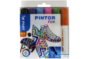 Pilot Pintor Fun Mix (Medium) - 6stuks