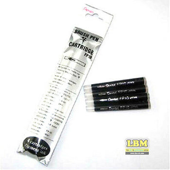 Pentel Brush Pen Inktpatronen - 4stuks (zwart)