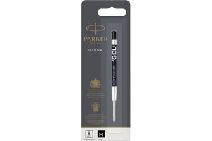 Parker QUINK Gel vulling met medium punt (0,7mm) - zwart