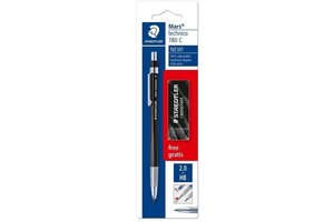 staedtler Mars Technico Vulpotlood HB/2,0mm + gom Rasoplast