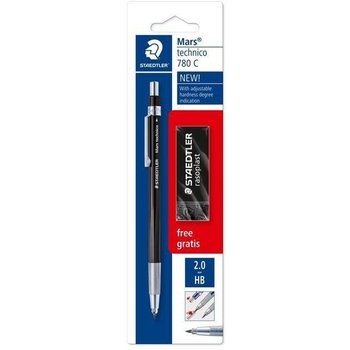 staedtler Mars Technico Vulpotlood HB/2,0mm + gom Rasoplast