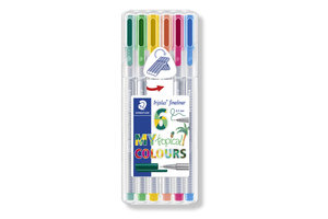 staedtler Box Triplus Color PASTEL 1.0mm - 6stuks