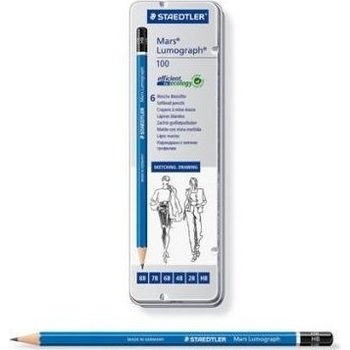 staedtler Potlood Mars Lumograph - 6stuks