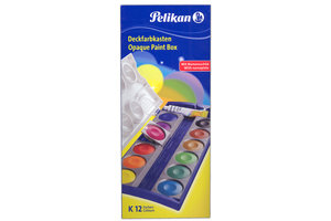 Pelikan Pelikan Waterverfdoos met 12 kleuren + tube wit