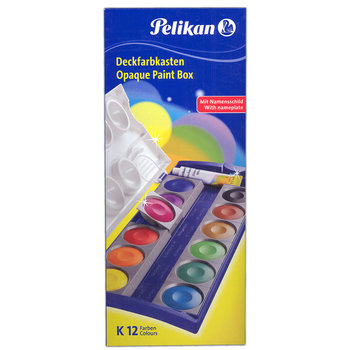 Pelikan Pelikan Waterverfdoos met 12 kleuren + tube wit