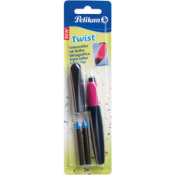 Pelikan Twist inktroller Blauw/roze