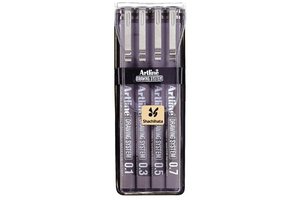 Artline Technische tekenpen (etui) lijndikte 0,1/0,3/0,5/0,7mm - zwart