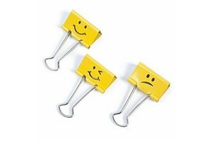 Rapesco Papierklemmen Emoji 32mm - 20stuks (geel)