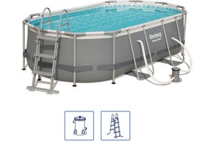 Bestway Power Steel Rectangular Pool Set (427x250x100cm)