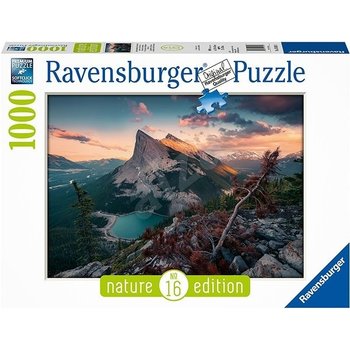 Ravensburger Puzzel (1000stuks) - 's Avonds in de Rocky Mountains