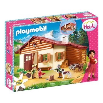 Playmobil PM Heidi - Heidi met grootvader bij de alpenhut