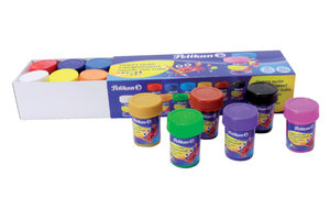 Pelikan Pelikan Schoolplakkaatverf (potjes) 12x25ml - assorti