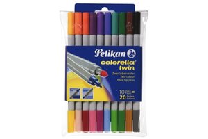 Pelikan Pelikan Viltstiften Colorella Twin - 10stuks