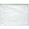 FolderSys A4 Onscheurbare Pochette - transparant met groene rits