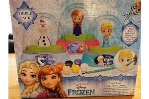 Sambro Disney Princess - Schilder je eigen glitter dome 3stuks