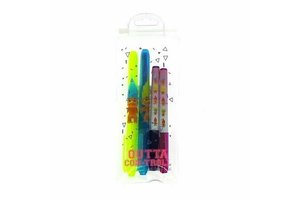 Markeerstift en gelpen set Trollen