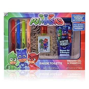 PJ Masks - Geschenkset (EDT 50 ml + douchegel/shampoo 100ml + kleurentas)