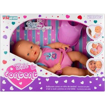 Babypop brabbel functie 35cm