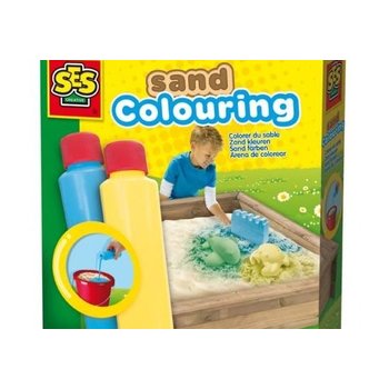 SES Creative Zand kleuren blauw - geel