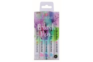 Talens Talens Ecoline Brushpen PASTEL - 5stuks