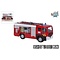 Kids Globe Pull-back Brandweer tankauto BE met licht/geluid - 13cm