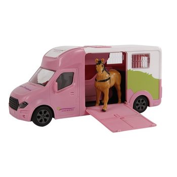 Kids Globe Paardentruck met licht en geluid - 20cm (roze)