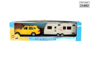 Die Cast auto met caravan