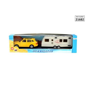 Die Cast auto met caravan