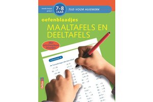 Deltas Tijd voor huiswerk - Oefenblaadjes maaltafels en deeltafels (7-8jaar)