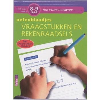 Deltas Tijd voor huiswerk - Oefenblaadjes vraagstukken rekenraadsels (8-9jaar)