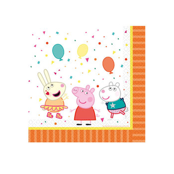 Peppa Pig - Servetten (papieren) 33x33cm - 16stuks