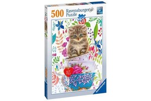 Ravensburger Puzzel (500stuks) - Katje in kopjes