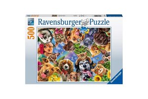 Puzzel 500 st dieren selfie