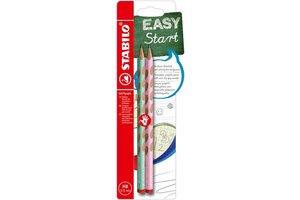 Stabilo Stabilo EASYgraph Pastel HB groen/roze - rechts/2stuks