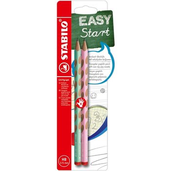 Stabilo Stabilo EASYgraph Pastel HB groen/roze - rechts/2stuks