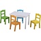 Classic world Tafel met 4 stoelen (hout)